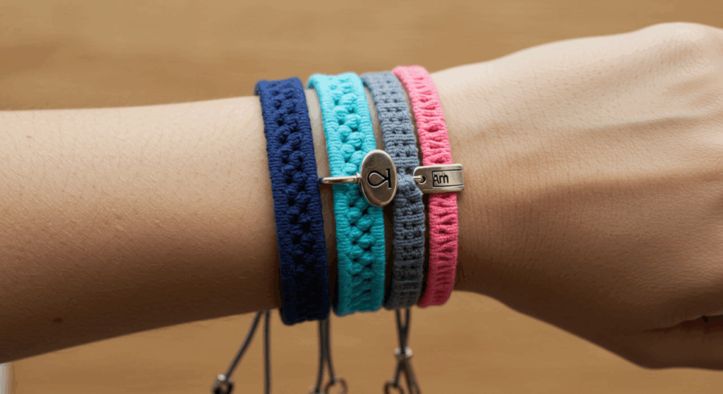 Upcycled T-Shirt Bracelet Upcycled T-Shirt Bracelet